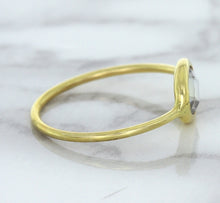 Load image into Gallery viewer, 1.33ct. Oval White Sapphire Ring in 14K Yellow Gold