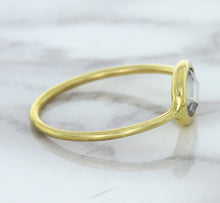 Load image into Gallery viewer, 1.33ct. Oval White Sapphire Ring in 14K Yellow Gold
