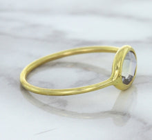 Load image into Gallery viewer, 1.33ct. Oval White Sapphire Ring in 14K Yellow Gold