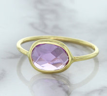 Load image into Gallery viewer, 1.45ct. Oval Pink Sapphire Ring in 14K Yellow Gold