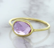 Load image into Gallery viewer, 1.45ct. Oval Pink Sapphire Ring in 14K Yellow Gold