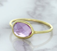 Load image into Gallery viewer, 1.45ct. Oval Pink Sapphire Ring in 14K Yellow Gold