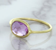 Load image into Gallery viewer, 1.45ct. Oval Pink Sapphire Ring in 14K Yellow Gold
