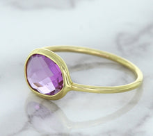 Load image into Gallery viewer, 1.45ct. Oval Pink Sapphire Ring in 14K Yellow Gold