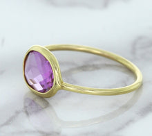 Load image into Gallery viewer, 1.45ct. Oval Pink Sapphire Ring in 14K Yellow Gold