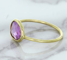 Load image into Gallery viewer, 1.45ct. Oval Pink Sapphire Ring in 14K Yellow Gold