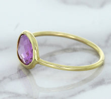 Load image into Gallery viewer, 1.45ct. Oval Pink Sapphire Ring in 14K Yellow Gold