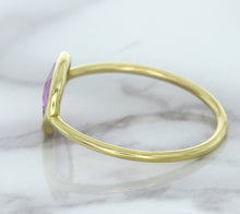 Load image into Gallery viewer, 1.45ct. Oval Pink Sapphire Ring in 14K Yellow Gold