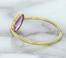 Load image into Gallery viewer, 1.45ct. Oval Pink Sapphire Ring in 14K Yellow Gold