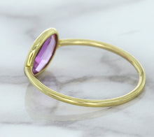 Load image into Gallery viewer, 1.45ct. Oval Pink Sapphire Ring in 14K Yellow Gold