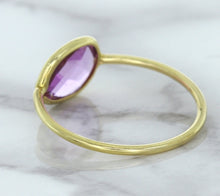 Load image into Gallery viewer, 1.45ct. Oval Pink Sapphire Ring in 14K Yellow Gold