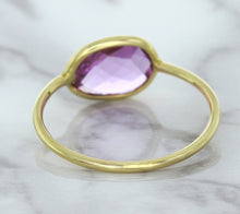 Load image into Gallery viewer, 1.45ct. Oval Pink Sapphire Ring in 14K Yellow Gold