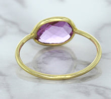 Load image into Gallery viewer, 1.45ct. Oval Pink Sapphire Ring in 14K Yellow Gold
