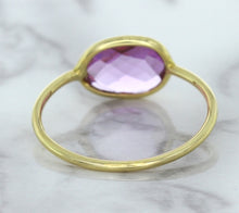 Load image into Gallery viewer, 1.45ct. Oval Pink Sapphire Ring in 14K Yellow Gold