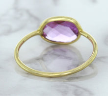 Load image into Gallery viewer, 1.45ct. Oval Pink Sapphire Ring in 14K Yellow Gold