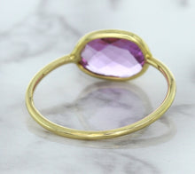 Load image into Gallery viewer, 1.45ct. Oval Pink Sapphire Ring in 14K Yellow Gold