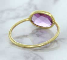 Load image into Gallery viewer, 1.45ct. Oval Pink Sapphire Ring in 14K Yellow Gold