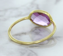 Load image into Gallery viewer, 1.45ct. Oval Pink Sapphire Ring in 14K Yellow Gold