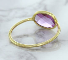 Load image into Gallery viewer, 1.45ct. Oval Pink Sapphire Ring in 14K Yellow Gold