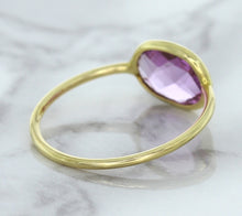 Load image into Gallery viewer, 1.45ct. Oval Pink Sapphire Ring in 14K Yellow Gold