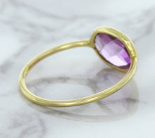 Load image into Gallery viewer, 1.45ct. Oval Pink Sapphire Ring in 14K Yellow Gold