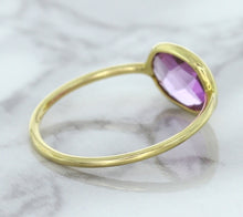 Load image into Gallery viewer, 1.45ct. Oval Pink Sapphire Ring in 14K Yellow Gold