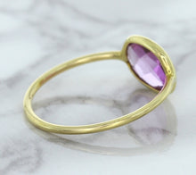 Load image into Gallery viewer, 1.45ct. Oval Pink Sapphire Ring in 14K Yellow Gold
