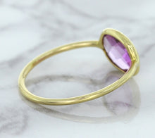 Load image into Gallery viewer, 1.45ct. Oval Pink Sapphire Ring in 14K Yellow Gold