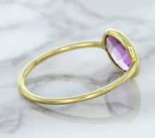 Load image into Gallery viewer, 1.45ct. Oval Pink Sapphire Ring in 14K Yellow Gold