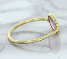 Load image into Gallery viewer, 1.45ct. Oval Pink Sapphire Ring in 14K Yellow Gold