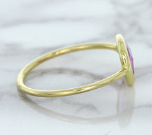 Load image into Gallery viewer, 1.45ct. Oval Pink Sapphire Ring in 14K Yellow Gold