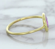 Load image into Gallery viewer, 1.45ct. Oval Pink Sapphire Ring in 14K Yellow Gold