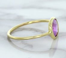 Load image into Gallery viewer, 1.45ct. Oval Pink Sapphire Ring in 14K Yellow Gold