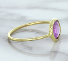 Load image into Gallery viewer, 1.45ct. Oval Pink Sapphire Ring in 14K Yellow Gold