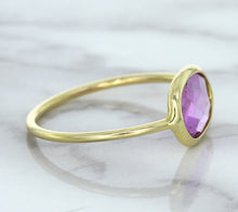 Load image into Gallery viewer, 1.45ct. Oval Pink Sapphire Ring in 14K Yellow Gold