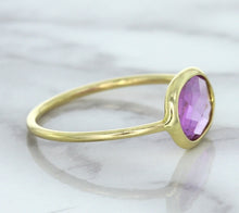Load image into Gallery viewer, 1.45ct. Oval Pink Sapphire Ring in 14K Yellow Gold