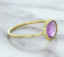 Load image into Gallery viewer, 1.45ct. Oval Pink Sapphire Ring in 14K Yellow Gold