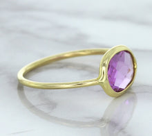 Load image into Gallery viewer, 1.45ct. Oval Pink Sapphire Ring in 14K Yellow Gold
