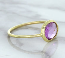 Load image into Gallery viewer, 1.45ct. Oval Pink Sapphire Ring in 14K Yellow Gold