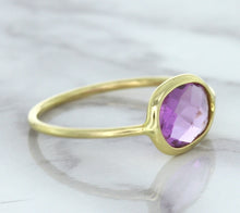 Load image into Gallery viewer, 1.45ct. Oval Pink Sapphire Ring in 14K Yellow Gold