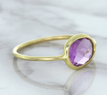 Load image into Gallery viewer, 1.45ct. Oval Pink Sapphire Ring in 14K Yellow Gold