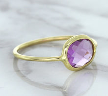 Load image into Gallery viewer, 1.45ct. Oval Pink Sapphire Ring in 14K Yellow Gold