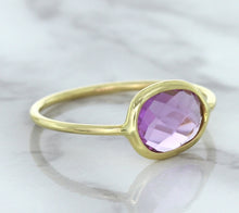 Load image into Gallery viewer, 1.45ct. Oval Pink Sapphire Ring in 14K Yellow Gold