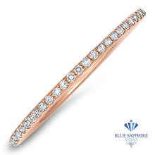 Load image into Gallery viewer, 0.20ctw Half-Eternity Diamond Ring in 14K Rose Gold