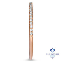 Load image into Gallery viewer, 0.20ctw Half-Eternity Diamond Ring in 14K Rose Gold