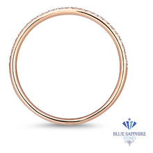 Load image into Gallery viewer, 0.20ctw Half-Eternity Diamond Ring in 14K Rose Gold