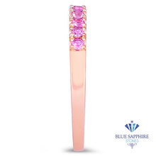 Load image into Gallery viewer, 0.35ctw Round Pink Sapphire Ring in 18K Rose Gold
