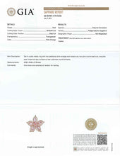 Load image into Gallery viewer, 4.26ctw Padparadscha Ring with Diamond Accents in 18K Rose Gold