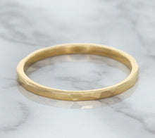 Load image into Gallery viewer, 1.6mm Hammered Band in 14K Rose Gold