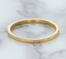 Load image into Gallery viewer, 1.6mm Hammered Band in 14K Rose Gold